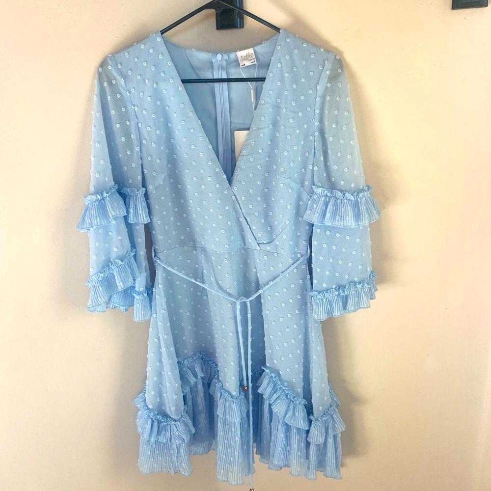 Whimsical baby blue dress